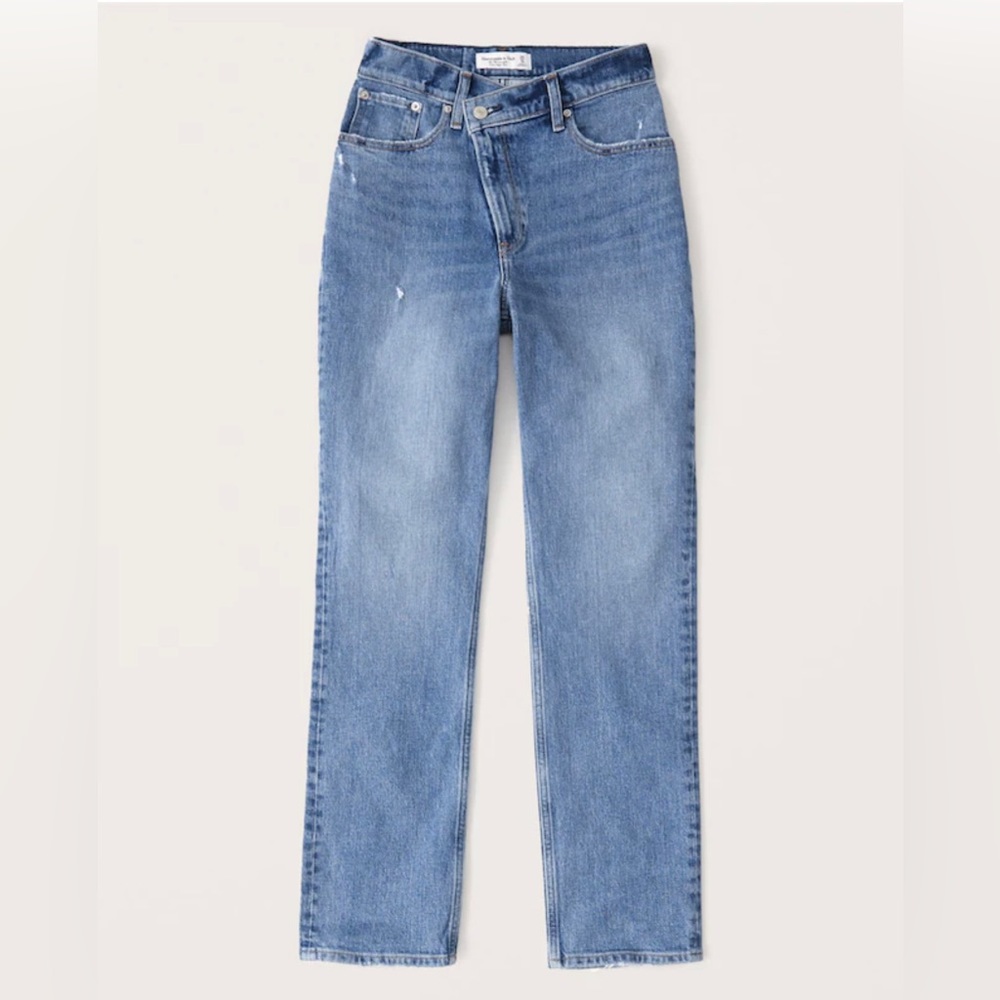 Abercrombie & fitch curve love criss cross jeans